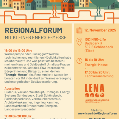 Landesenergieagentur ldt Brgerinnen und Brger zur kostenfreien 