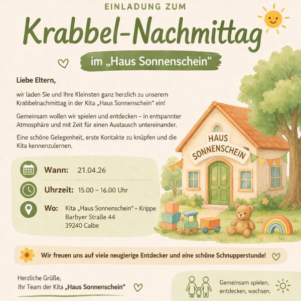 Bild vergr&ouml;&szlig;ern: Krabbelnachmittag