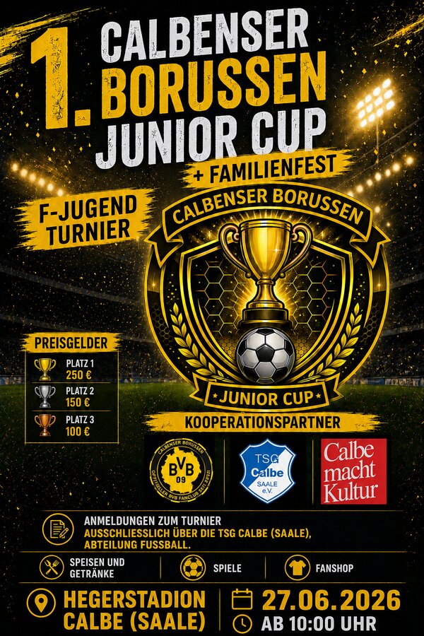 Bild vergr&ouml;&szlig;ern: Calbenser Borussen Junior Cup